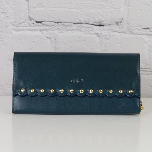 CHLOE Scallop Detail Continental Wallet - Picture 2 of 14